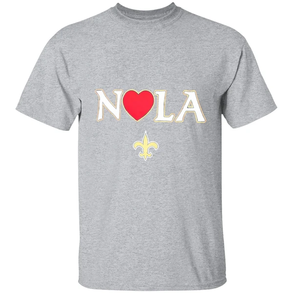 New Orleans Saints Heart Nola Shirt - Image 9