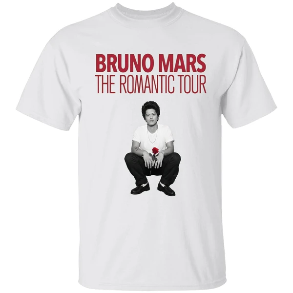New Show Added Bruno Mars The Romantic Tour Shirt
