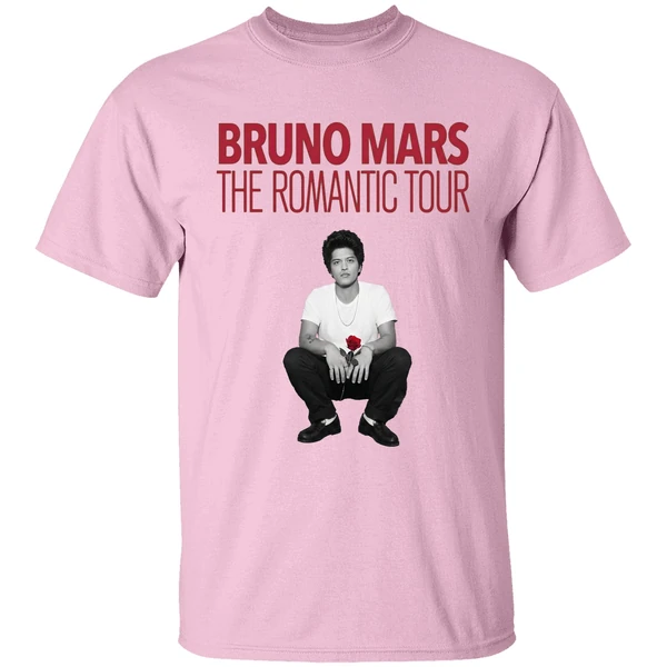 New Show Added Bruno Mars The Romantic Tour Shirt - Image 2