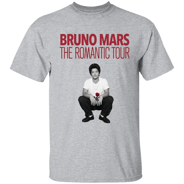 New Show Added Bruno Mars The Romantic Tour Shirt - Image 6