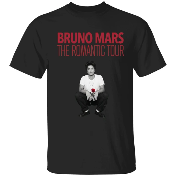 New Show Added Bruno Mars The Romantic Tour Shirt - Image 7