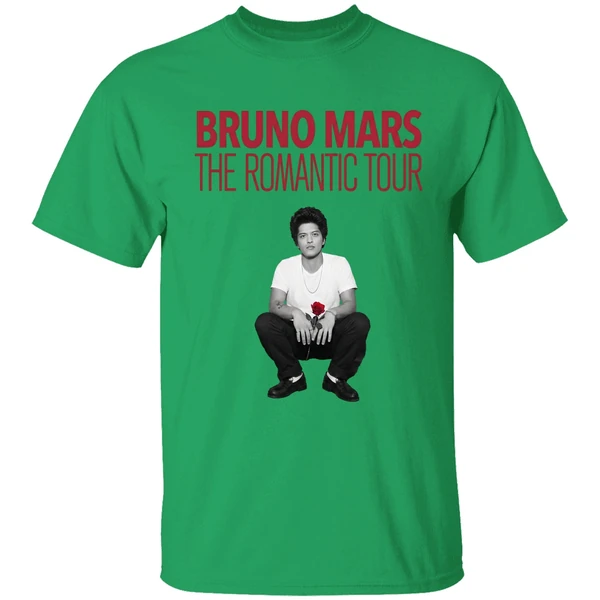 New Show Added Bruno Mars The Romantic Tour Shirt - Image 8