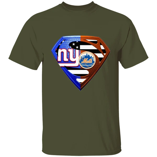 New York Giants And New York Mets Superman Shirt - Image 3