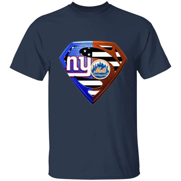 New York Giants And New York Mets Superman Shirt - Image 4