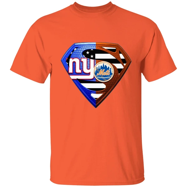 New York Giants And New York Mets Superman Shirt - Image 5