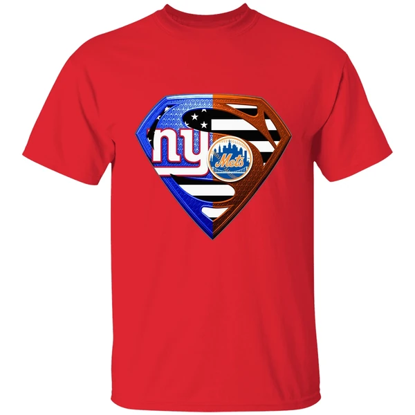 New York Giants And New York Mets Superman Shirt - Image 6