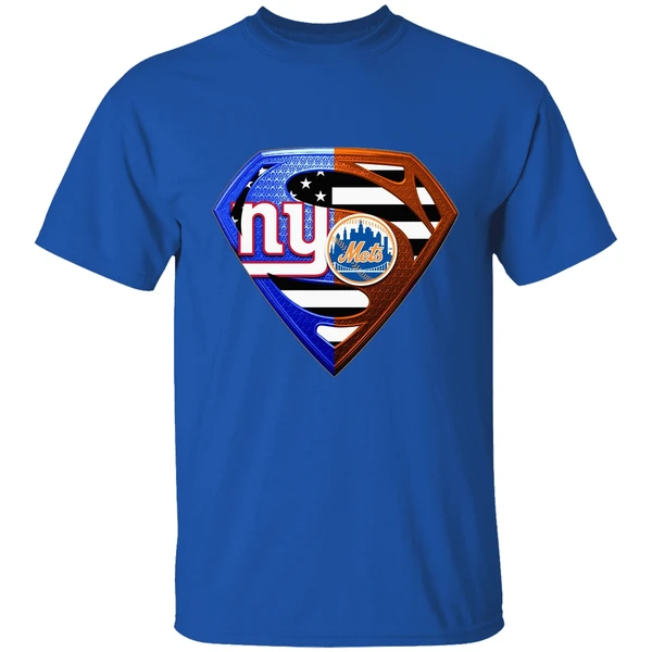 New York Giants And New York Mets Superman Shirt - Image 7