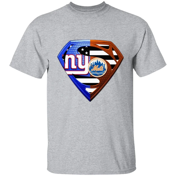 New York Giants And New York Mets Superman Shirt - Image 8
