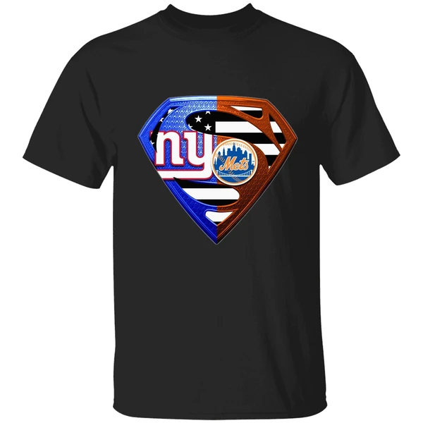 New York Giants And New York Mets Superman Shirt - Image 9