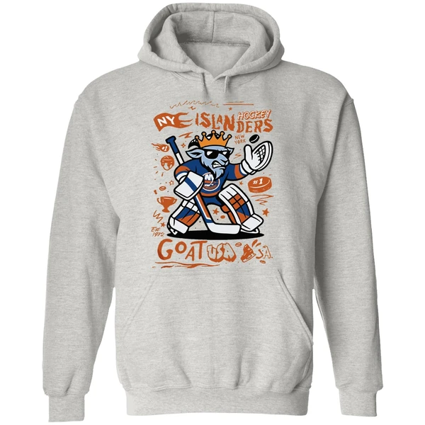 New York Islanders Goat Usa Mascot Hoodie - Image 9