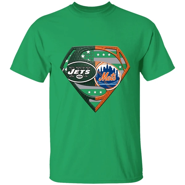 New York Jets And New York Mets Superman Shirt - Image 2