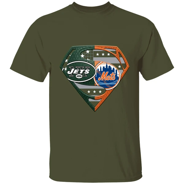 New York Jets And New York Mets Superman Shirt - Image 4