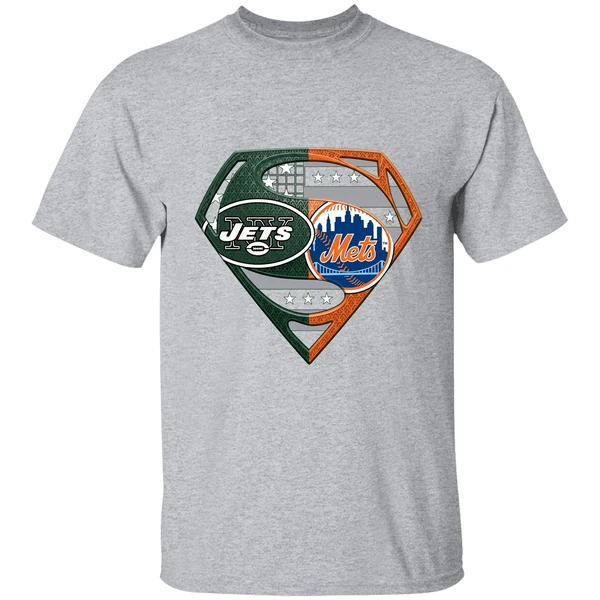 New York Jets And New York Mets Superman Shirt - Image 9