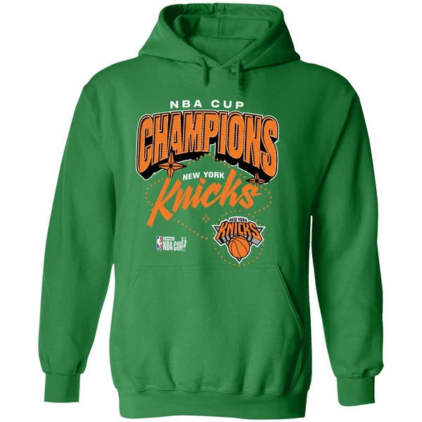 New York Knicks 2025 Nba Cup Champions Hoodie - Image 2
