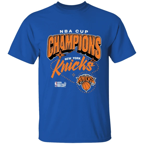 New York Knicks 2025 Nba Cup Champions Shirt - Image 8