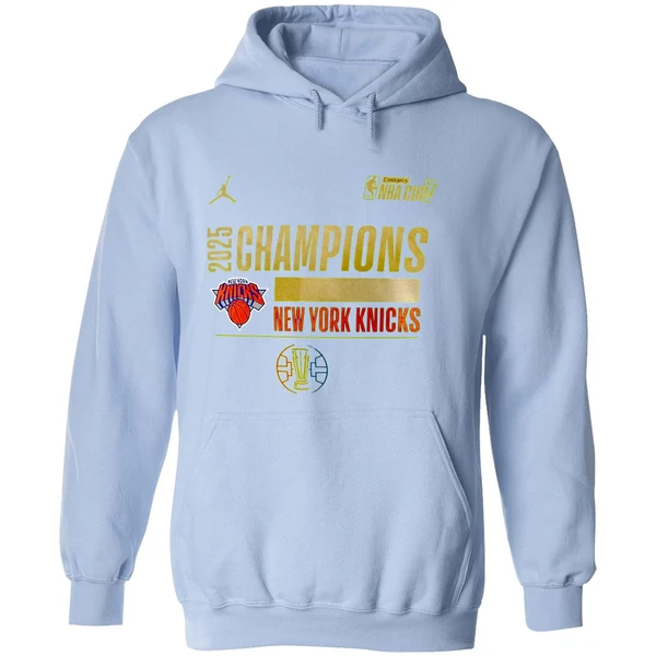 New York Knicks Basketball Emirates Nba Cup Champions 2025 Hoodie - Image 4