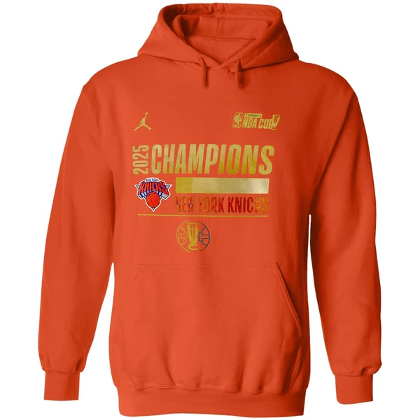 New York Knicks Basketball Emirates Nba Cup Champions 2025 Hoodie - Image 6