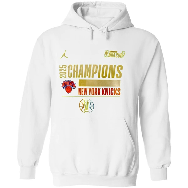New York Knicks Basketball Emirates Nba Cup Champions 2025 Hoodie - Image 8