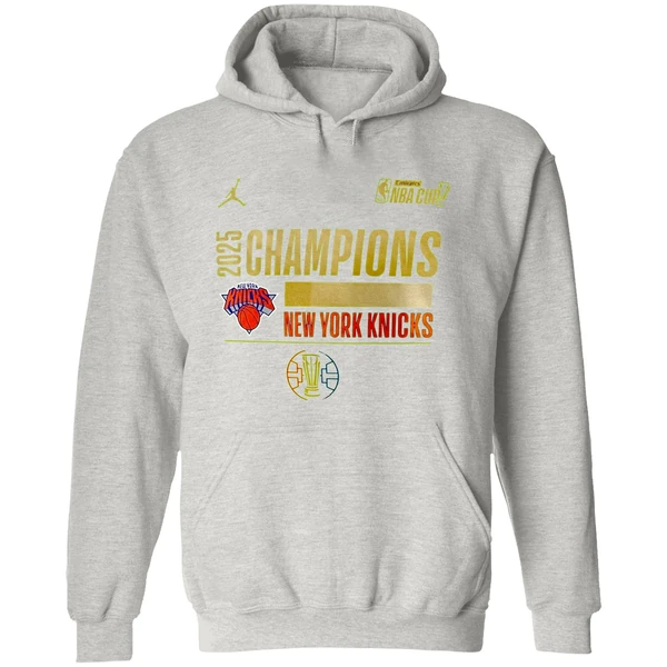 New York Knicks Basketball Emirates Nba Cup Champions 2025 Hoodie - Image 9