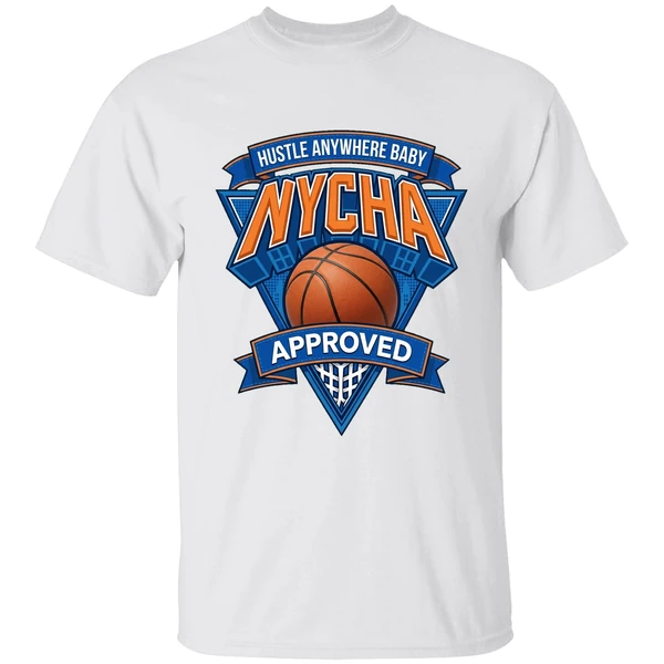 New York Knicks Hustle Anywhere Baby Nycha Approved Shirt