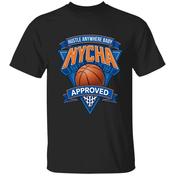 New York Knicks Hustle Anywhere Baby Nycha Approved Shirt - Image 7