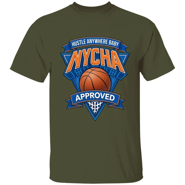 New York Knicks Hustle Anywhere Baby Nycha Approved Shirt - Image 9
