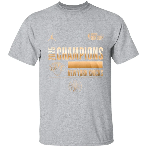 New York Knicks Nba Cup Champions 2025 Best Season Shirt - Image 9