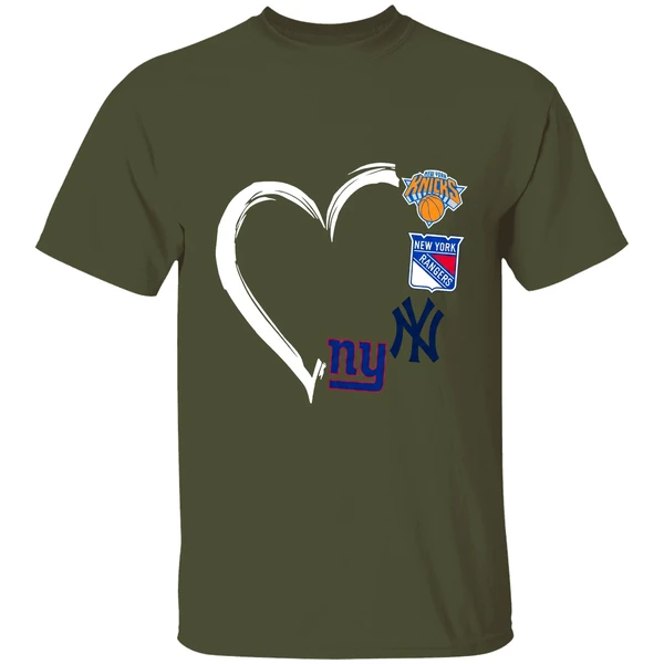 new-york-knicks-rangers-yankees-giants-4-teams-logo-heart-2023-shirt-militarygreen