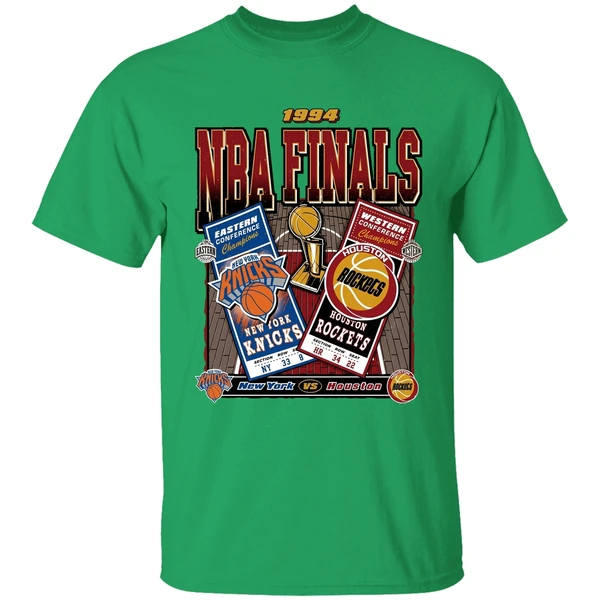 New York Knicks Vs Houston Rockets 1994 Nba Finals Dueling Shirt - Image 2