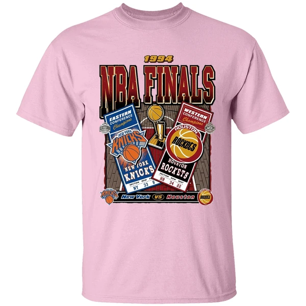 New York Knicks Vs Houston Rockets 1994 Nba Finals Dueling Shirt - Image 3