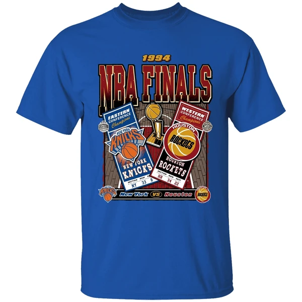 New York Knicks Vs Houston Rockets 1994 Nba Finals Dueling Shirt - Image 8