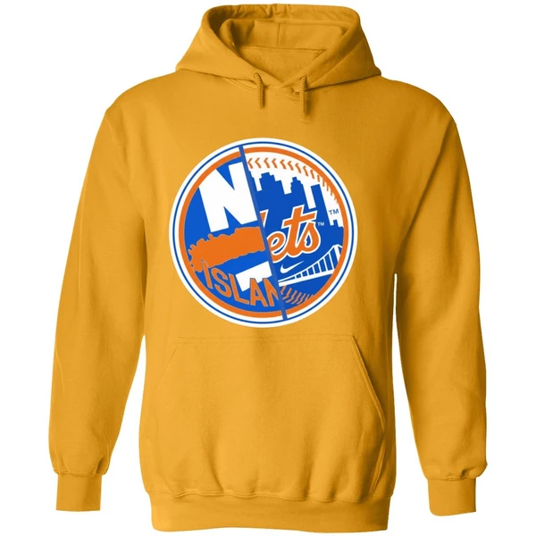 New York Mets New York Islanders Mashup Logo Hoodie