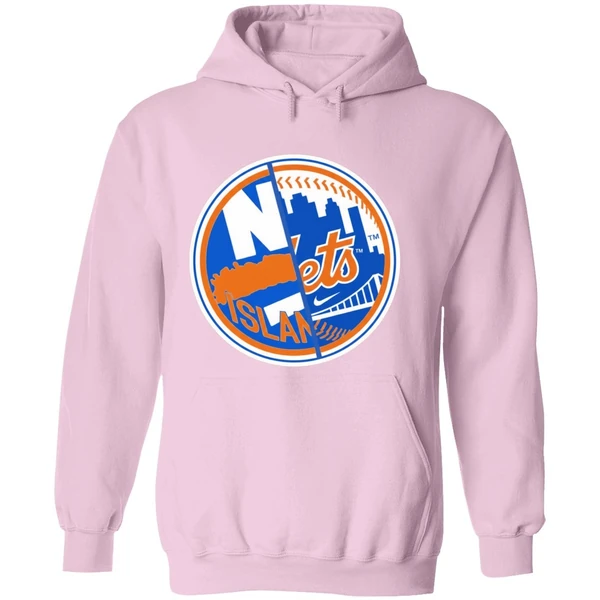 New York Mets New York Islanders Mashup Logo Hoodie - Image 5
