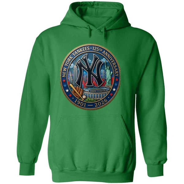 New York Yankees 125th Anniversary Commemorative 1901 2026 Hoodie - Image 2
