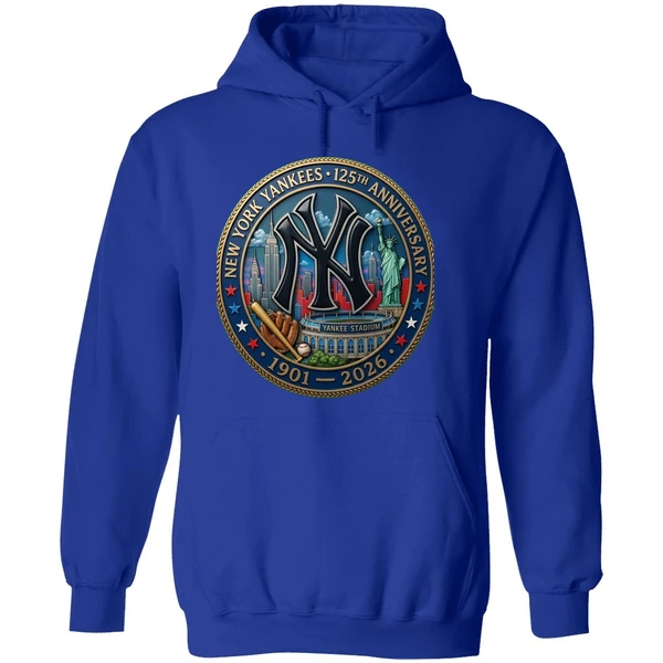 New York Yankees 125th Anniversary Commemorative 1901 2026 Hoodie - Image 7