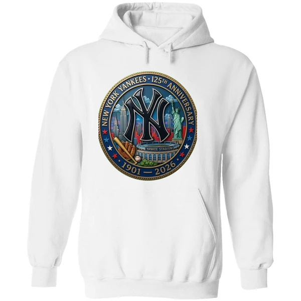 New York Yankees 125th Anniversary Commemorative 1901 2026 Hoodie - Image 8