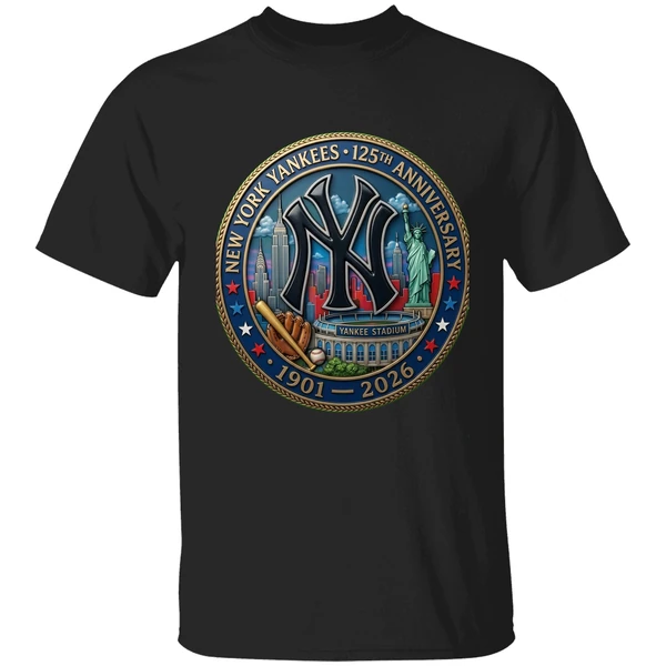 New York Yankees 125th Anniversary Commemorative 1901 2026 Shirt