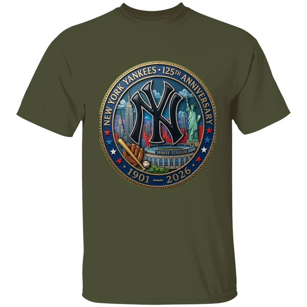 New York Yankees 125th Anniversary Commemorative 1901 2026 Shirt - Image 4