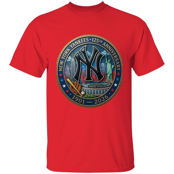 New York Yankees 125th Anniversary Commemorative 1901 2026 Shirt - Image 7