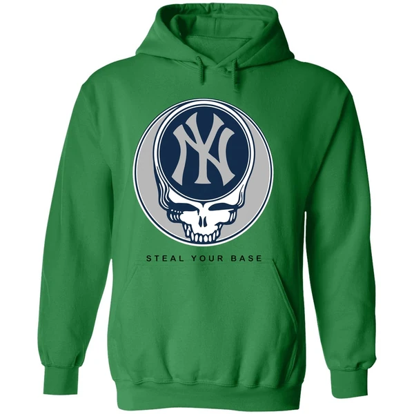 New York Yankees Grateful Dead Steal Your Base Hoodie - Image 2