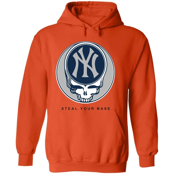 New York Yankees Grateful Dead Steal Your Base Hoodie - Image 6