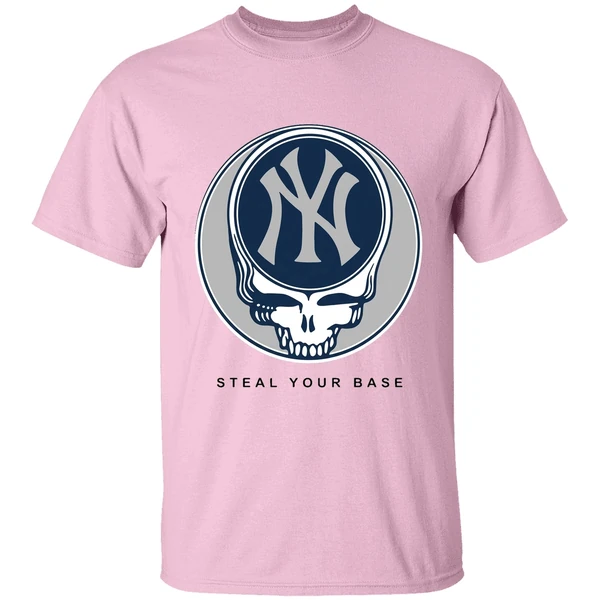 New York Yankees Grateful Dead Steal Your Base Shirt - Image 2