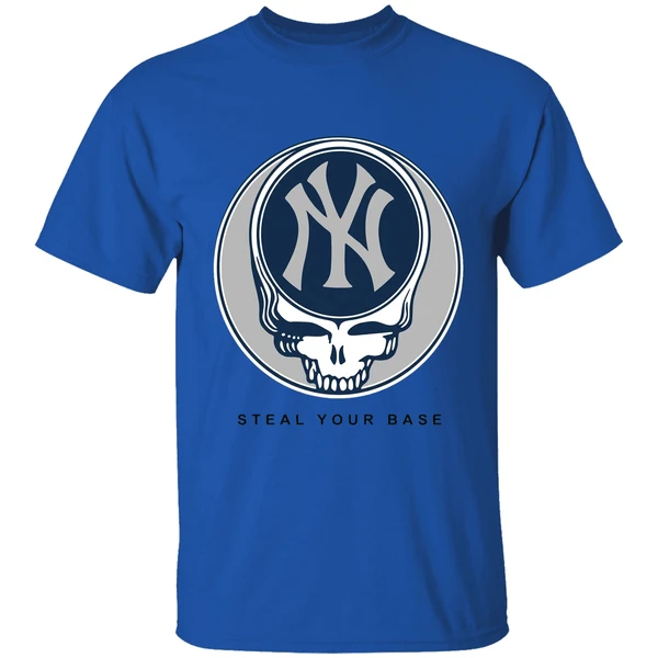 New York Yankees Grateful Dead Steal Your Base Shirt - Image 5
