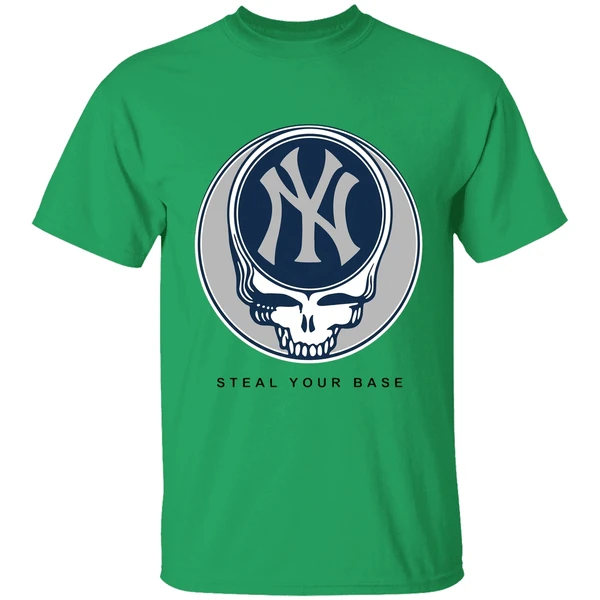 New York Yankees Grateful Dead Steal Your Base Shirt - Image 8