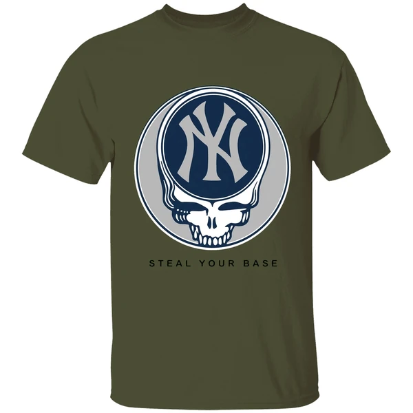 New York Yankees Grateful Dead Steal Your Base Shirt - Image 9