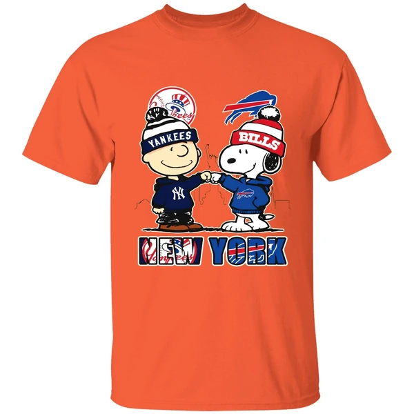 New York Yankees New York Rangers Snoopy Shirt - Image 5