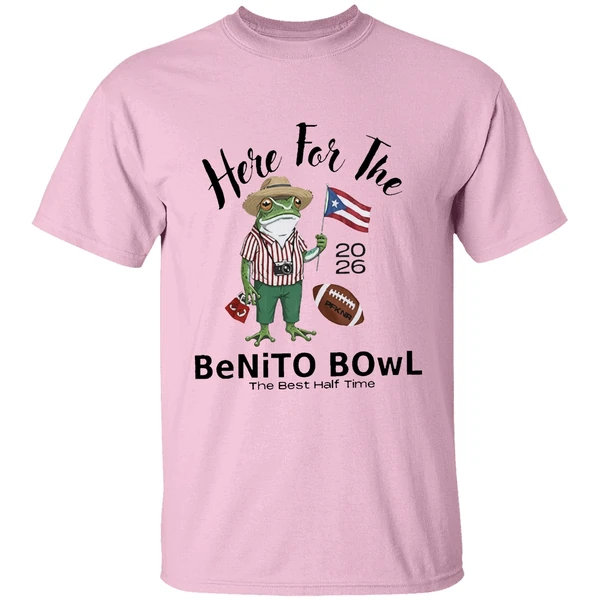 Nfl Bad Bunny Super Bowl 2026 Here For The Benito Bowl The Best Half Time Mascot Shirt - Image 2