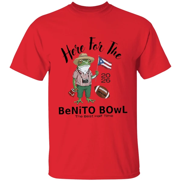Nfl Bad Bunny Super Bowl 2026 Here For The Benito Bowl The Best Half Time Mascot Shirt - Image 4