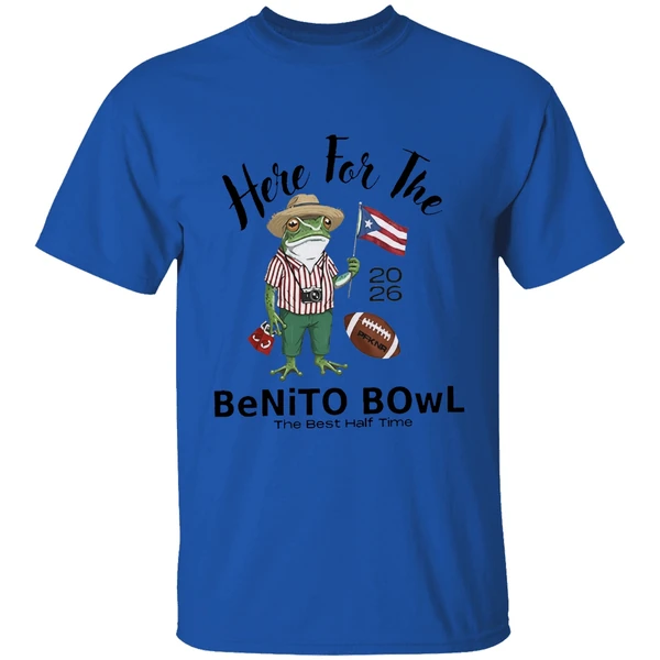 Nfl Bad Bunny Super Bowl 2026 Here For The Benito Bowl The Best Half Time Mascot Shirt - Image 5