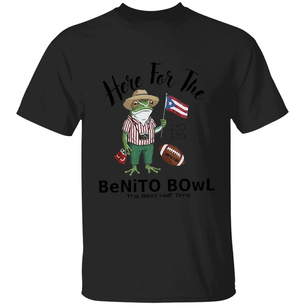 Nfl Bad Bunny Super Bowl 2026 Here For The Benito Bowl The Best Half Time Mascot Shirt - Image 7